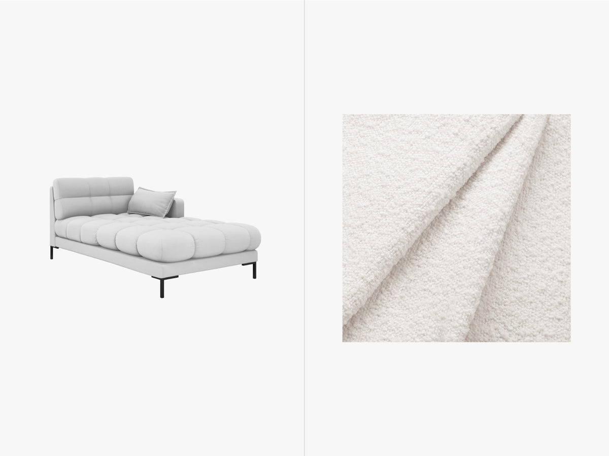 Mamaia Chaise Longue, 102x185 cm — White / Right