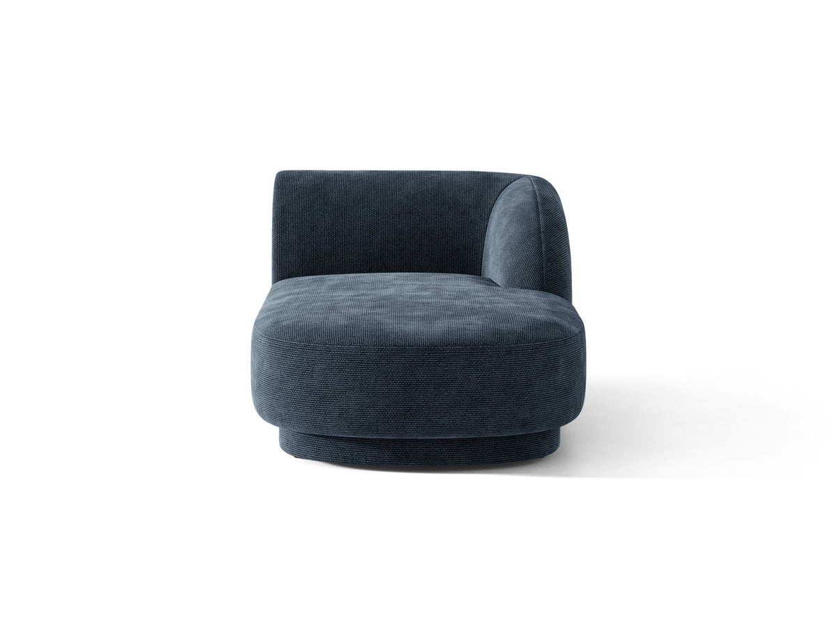 Miley Chaise Longue, 2 Seats, 90x156 cm — Royal Blue / Right