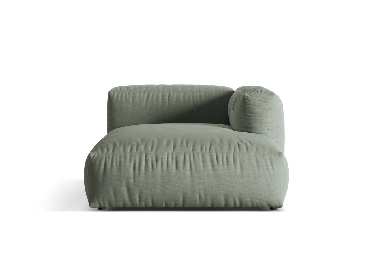 Martina Chaise Longue, 130x176 cm — Moss Green / Right