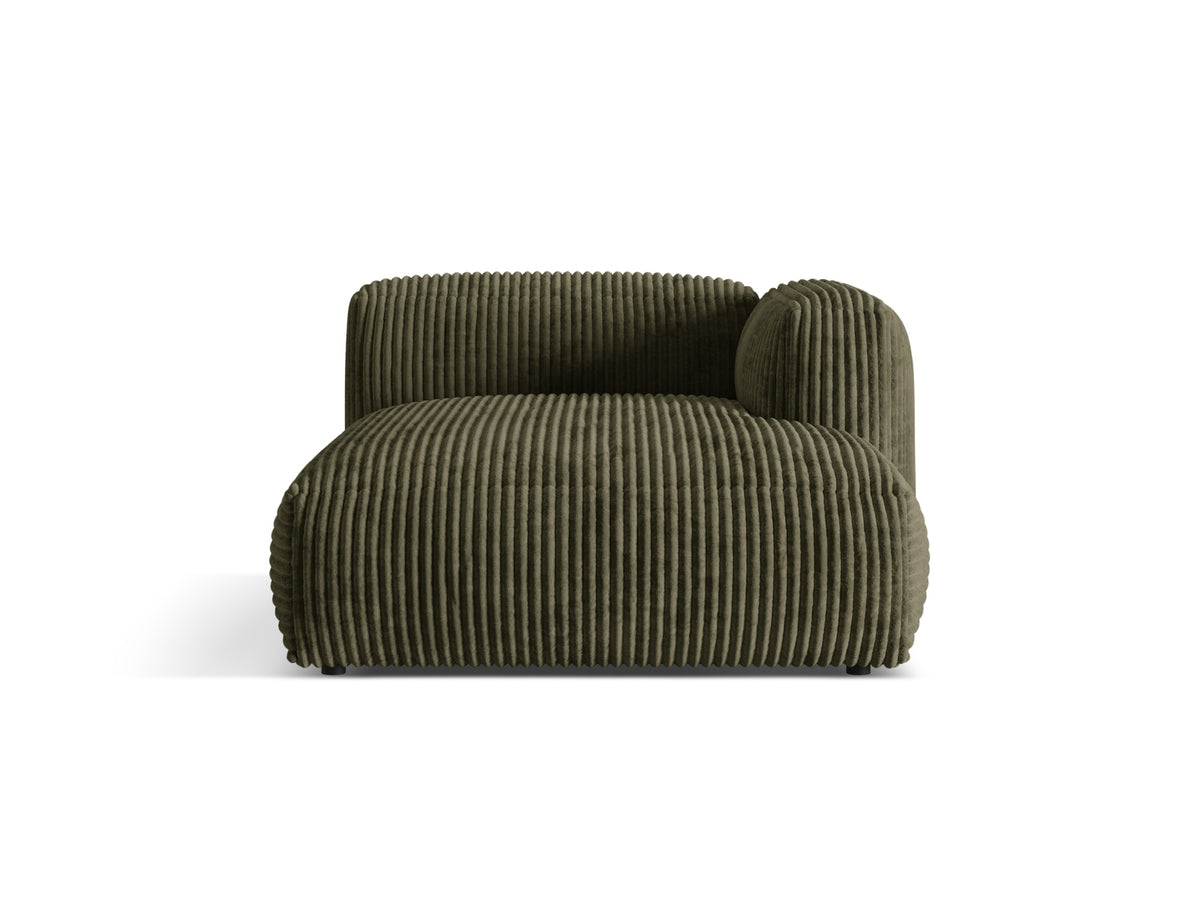 Martina Chaise Longue, 130x176 cm — Moss Green / Right