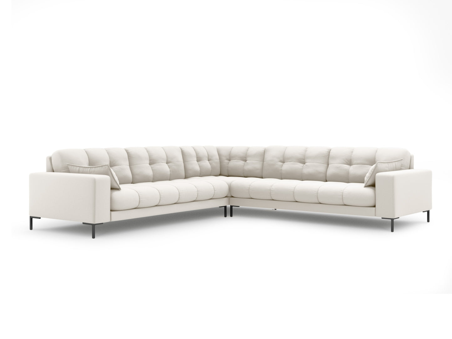 Mamaia Symmetrical Corner Sofa, 6 Seats, 256x256 cm — Light Beige