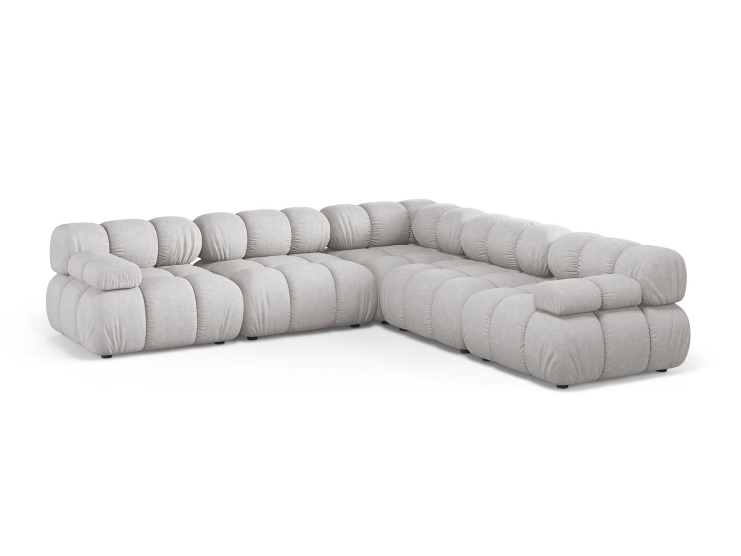 Bellis Symmetrical Corner Sofa, 5 Seats, 282x282 cm — Light Grey
