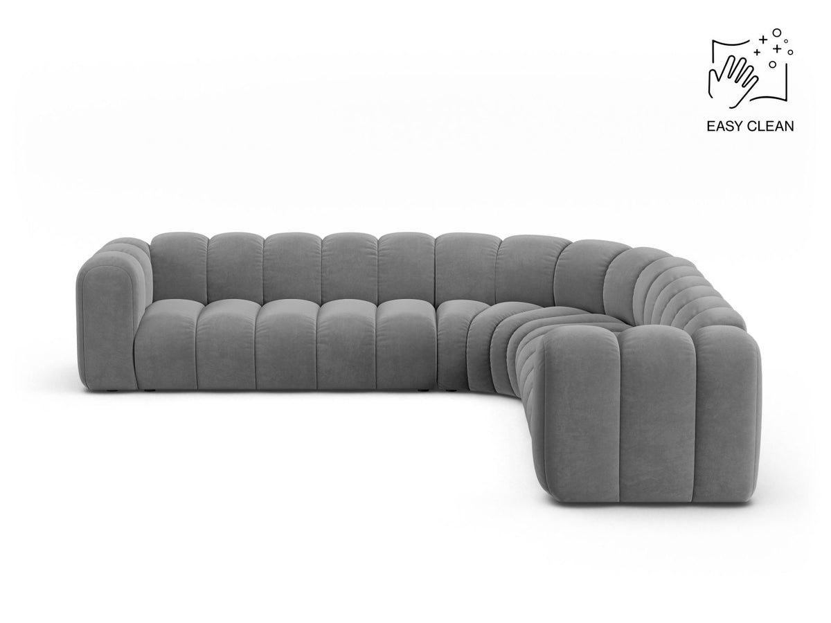 Lupine Symmetrical Modular Corner Sofa, 5 Seats, 309x309 cm — Light Grey