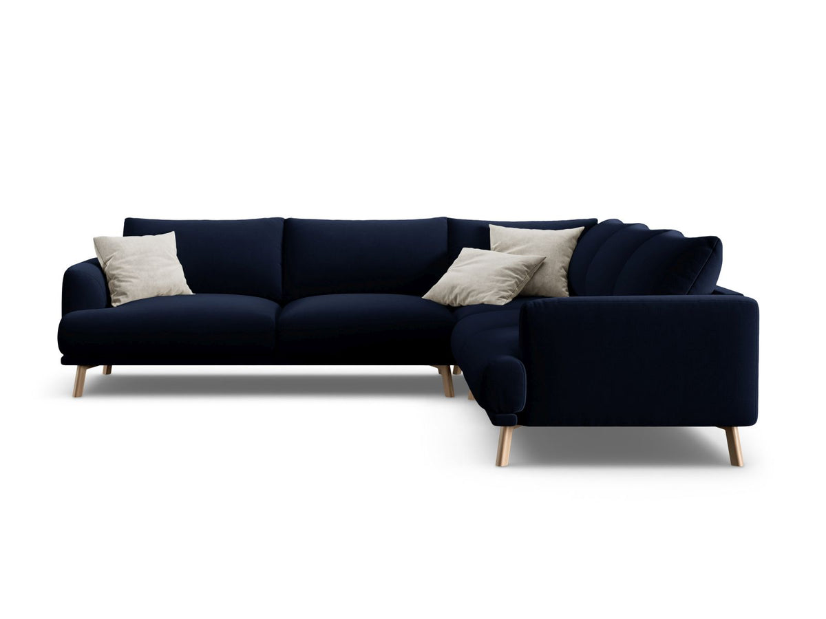 Naomi Symmetrical Corner Sofa, 5 Seats, 280x280 cm — Royal Blue