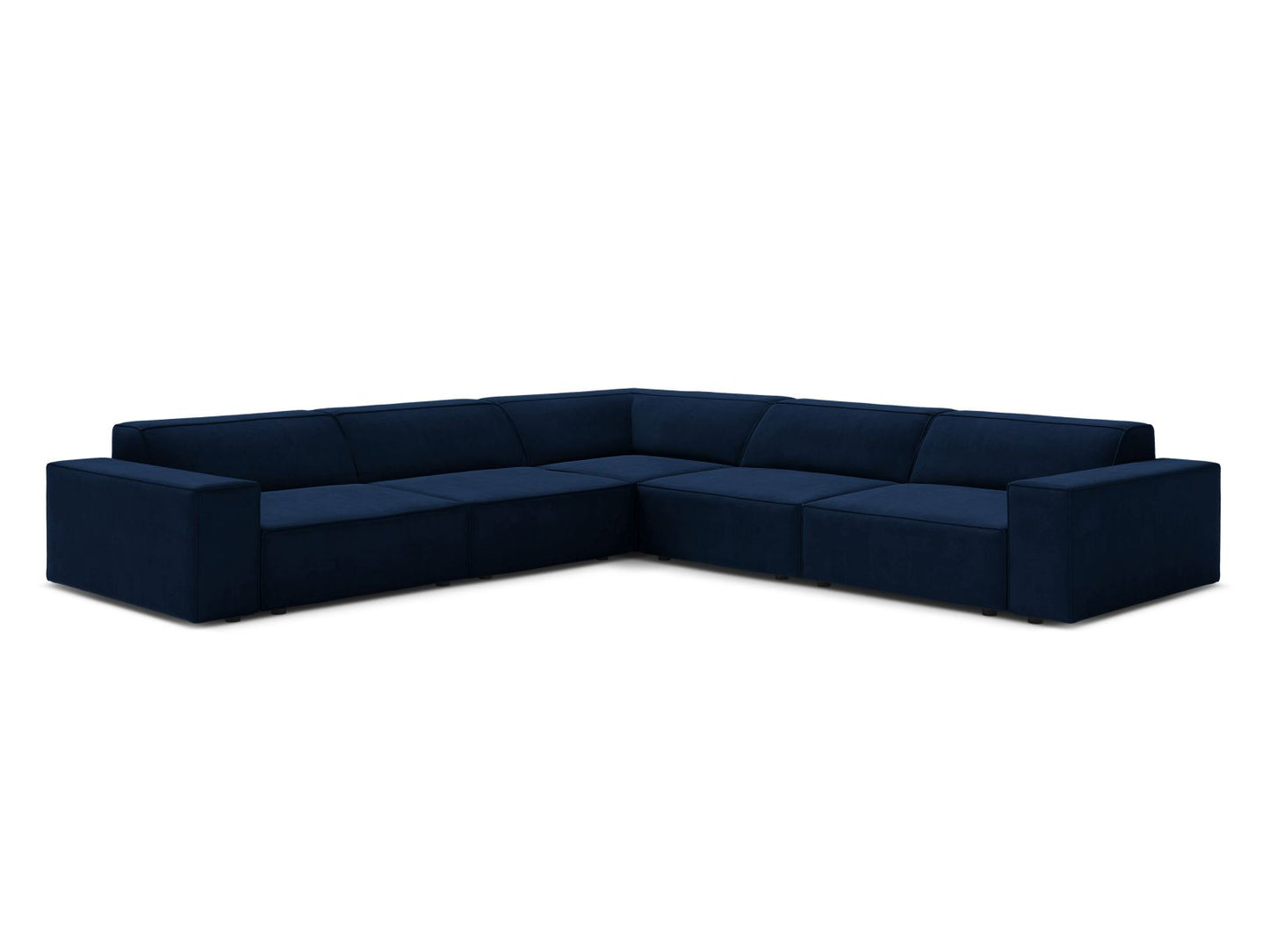 Jodie Symmetrical Corner Sofa, 6 Seats, 283x283 cm — Royal Blue