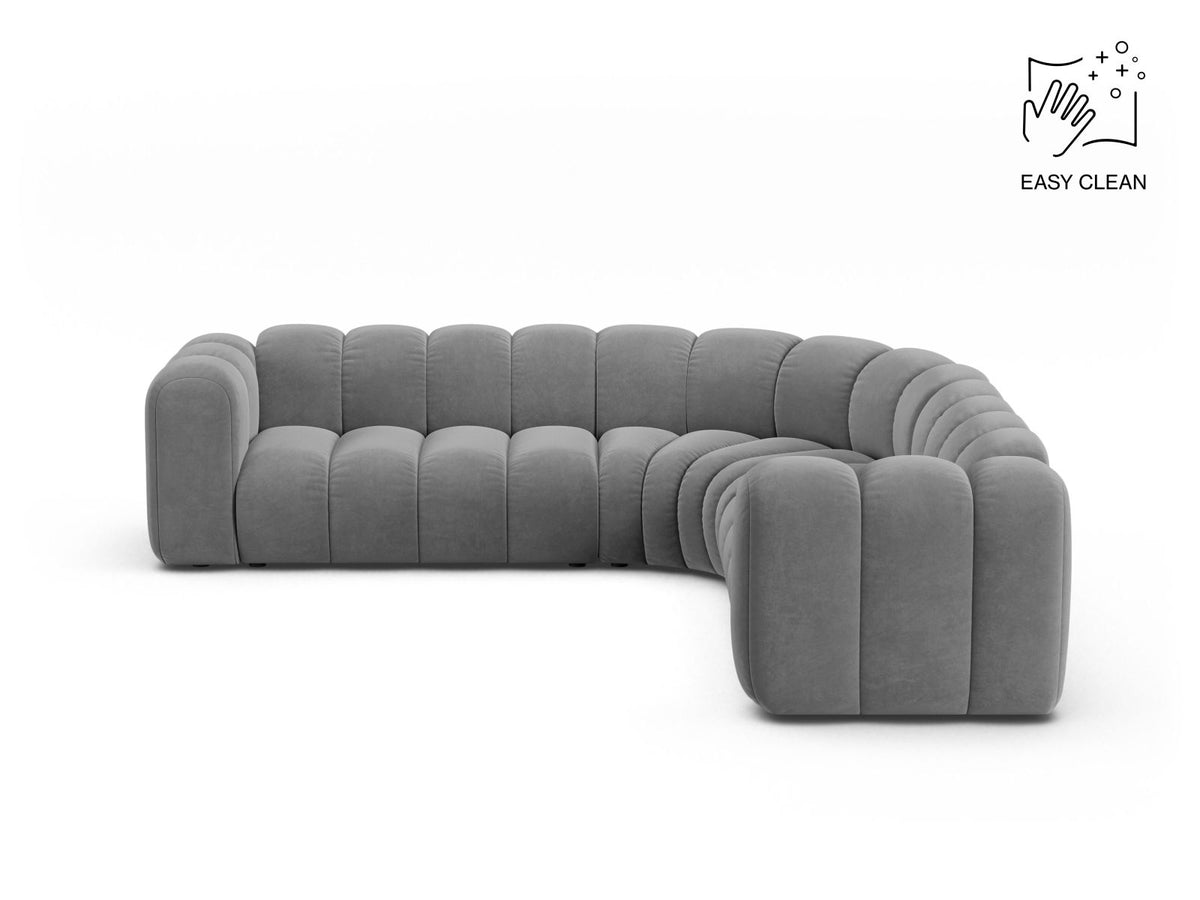 Lupine Symmetrical Modular Corner Sofa, 6 Seats, 280x280 cm — Light Grey
