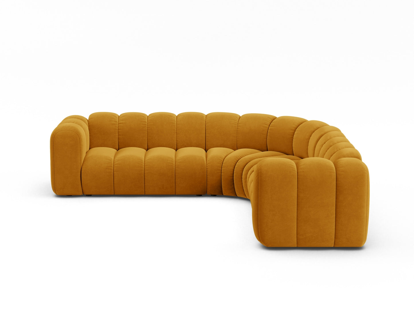 Lupine Modular Symmetrical Corner Sofa, 6 Seats, 280x280 cm — Yellow