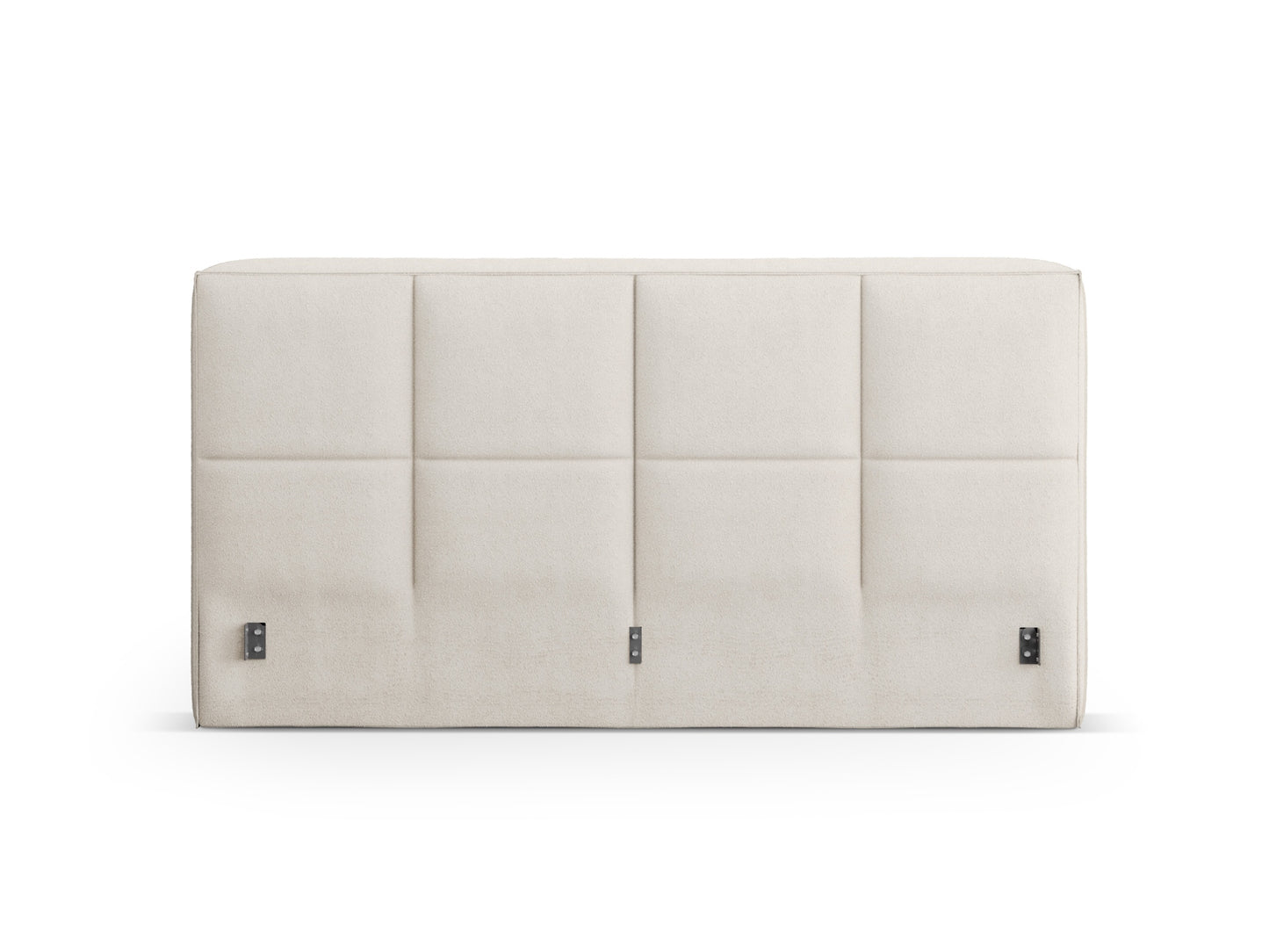 Kopfteil Bouclé Dunkelbeige Darren — Light Beige