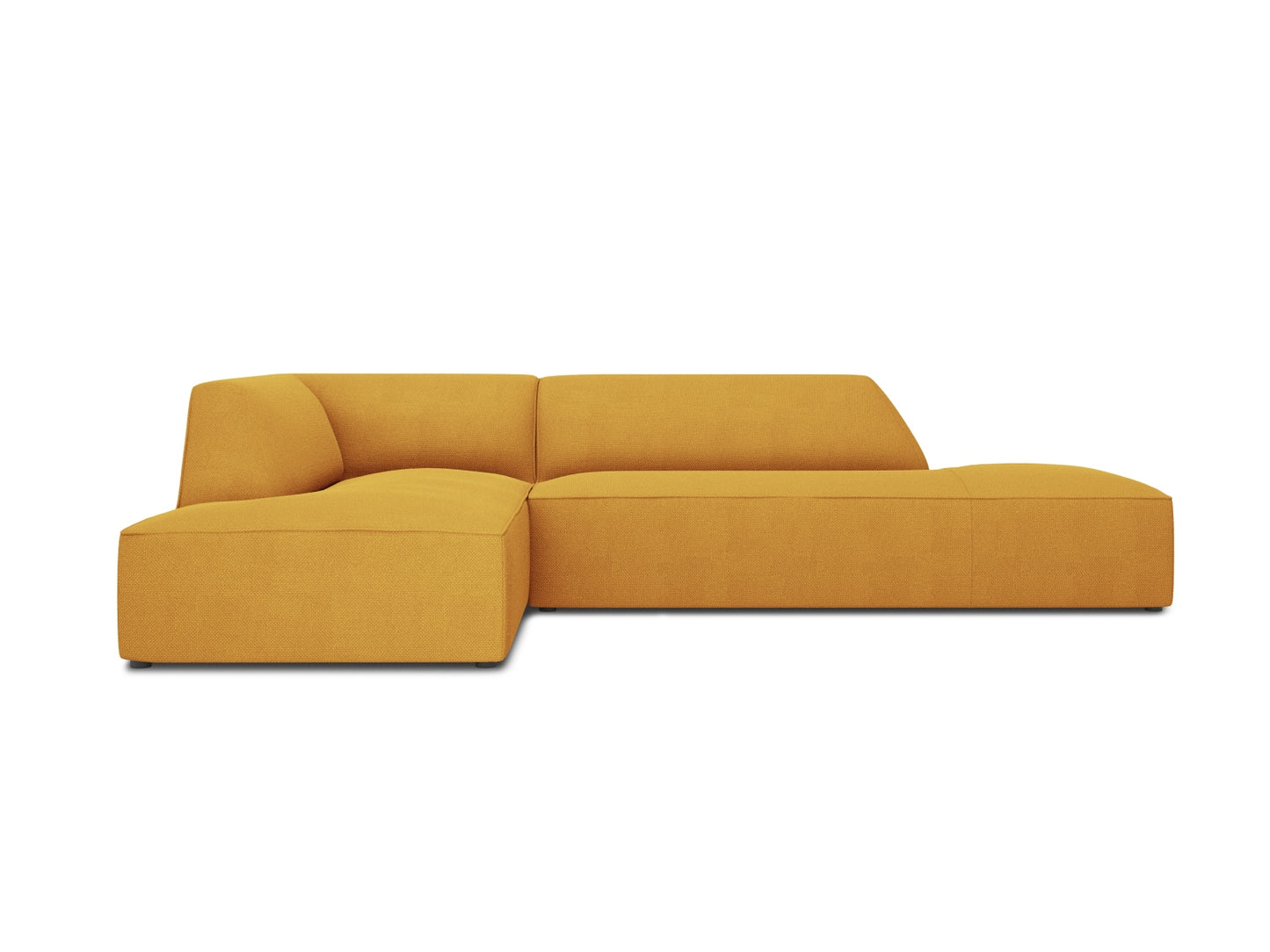 Ecksofa Strukturstoff Beige Ruby — Yellow