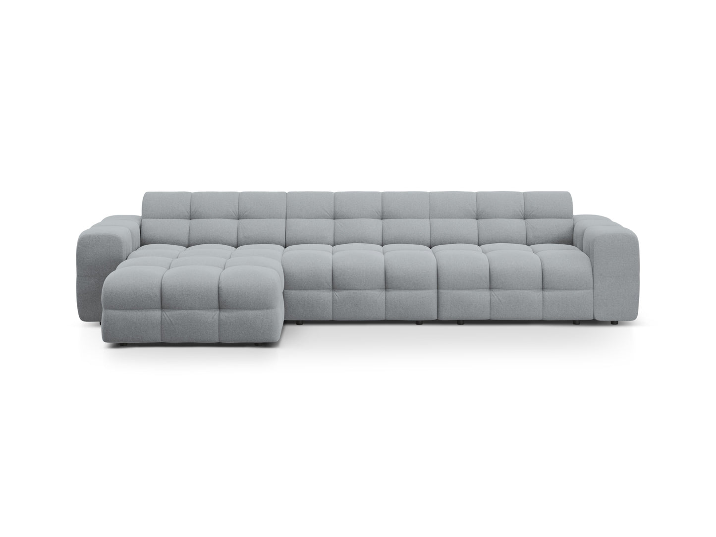 Ecksofa Strukturstoff Amazon Green Kendal — Platinum