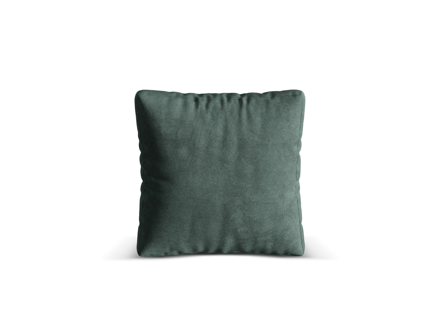 Kissen Samt Dunkelbeige Martina — Petrol
