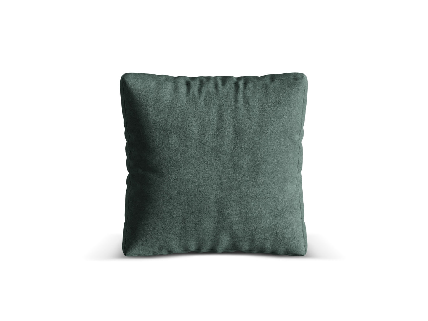 Kissen Samt Dunkelbeige Martina — Petrol