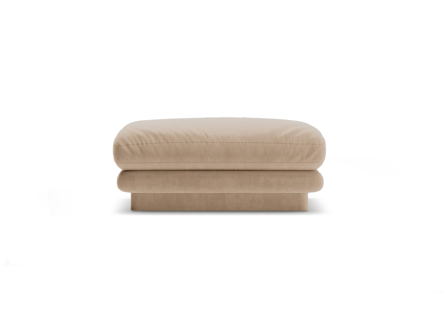 Pouf Samt Cuoio Torino — Sand