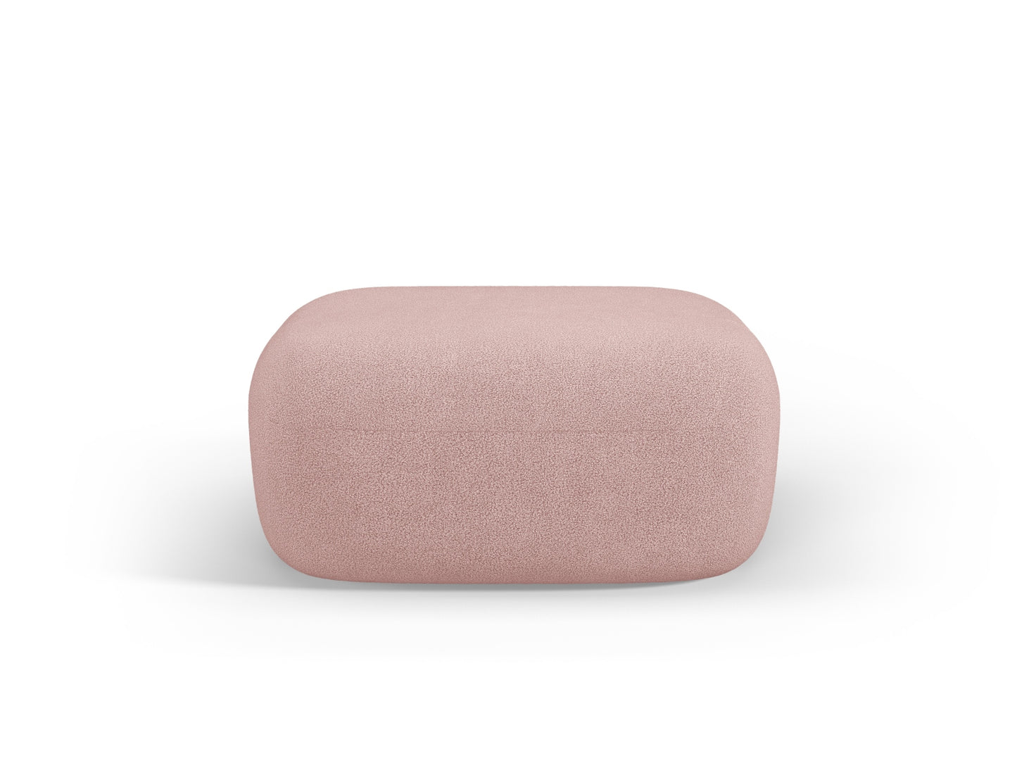 Pouf Bouclé Schwarz Jenny — Powder Pink