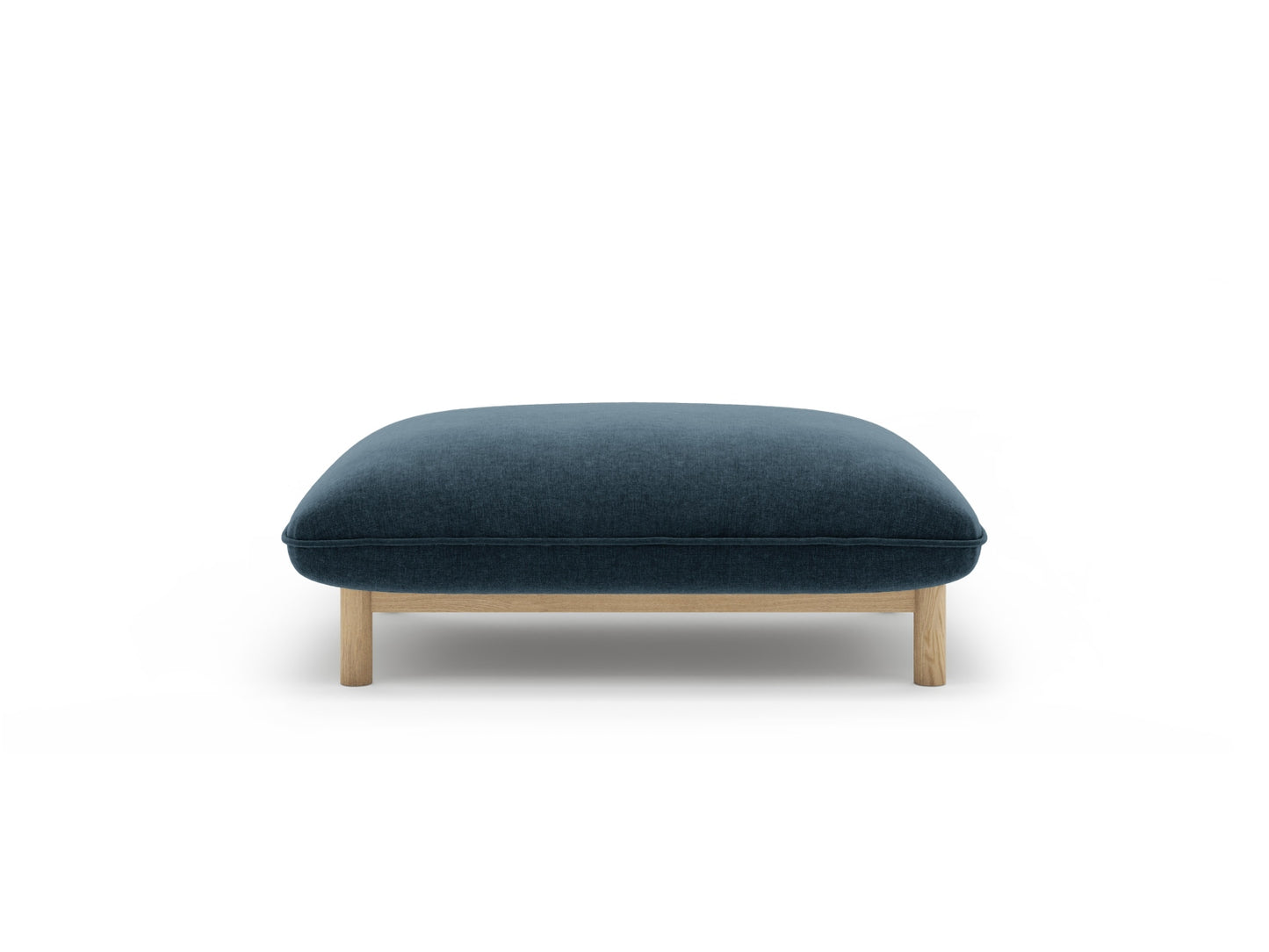 Ada Pouf, 95x65 cm — Navy Blue