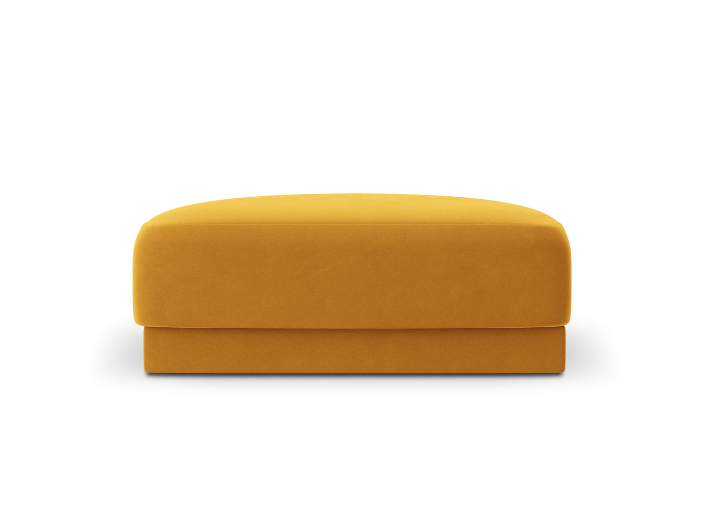 Pouf Samt Schwarz Miley — Royal Blue