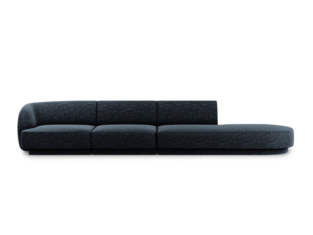 Miley Sofa, 4 Seats, 323x90 cm — Royal Blue / Right
