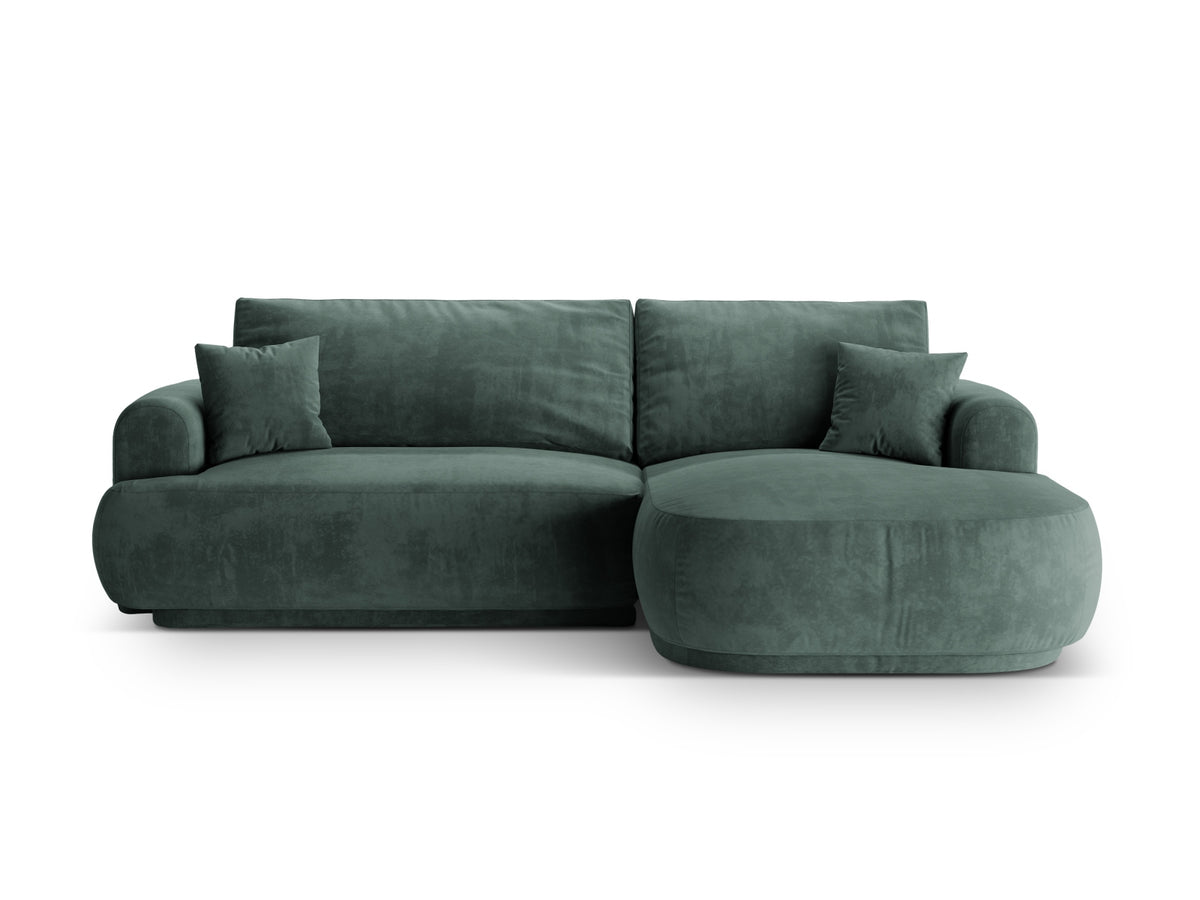 Ella Modular Corner Sofa With Bed Function And Box, 5 Seats, 271x174 cm — Petrol / Right