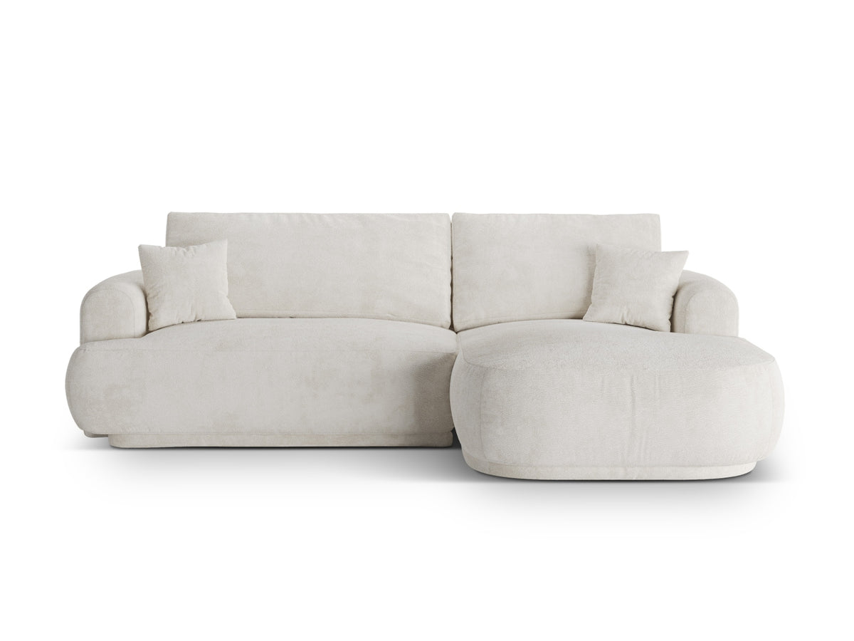 Ella Modular Corner Sofa With Bed Function And Box, 5 Seats, 271x174 cm — Light Beige / Right