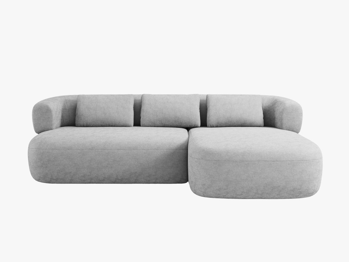 Jenny Corner Sofa, 5 Seats, 225x145 cm — Silver / Right