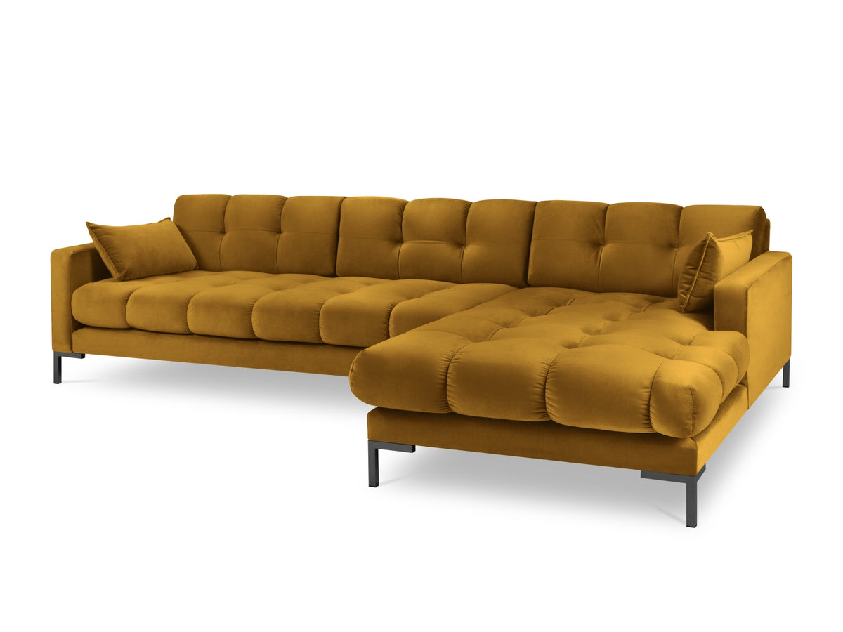 Mamaia Corner Sofa, 5 Seats, 293x185 cm — Yellow / Right