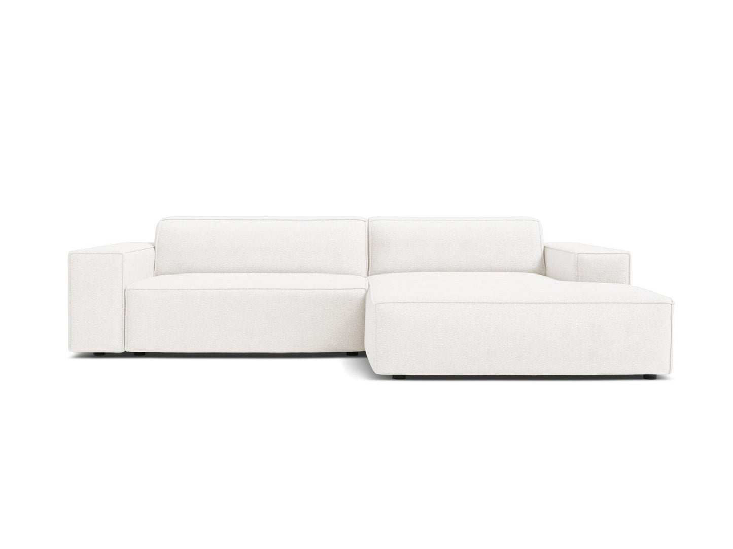 Jodie Modular Corner Sofa, 3 Seats, 224x162 cm — White / Right
