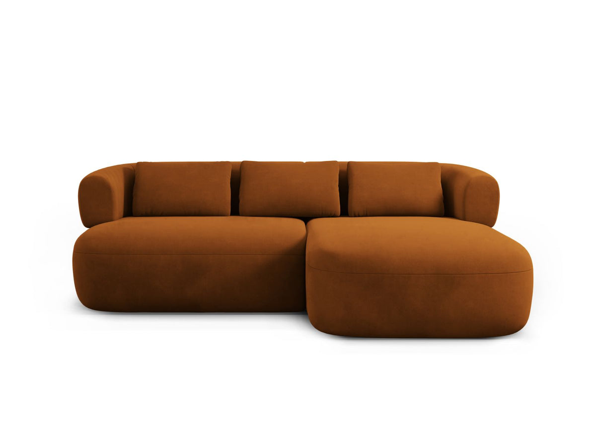 Jenny Corner Sofa, 5 Seats, 200x145 cm — Terracotta / Right