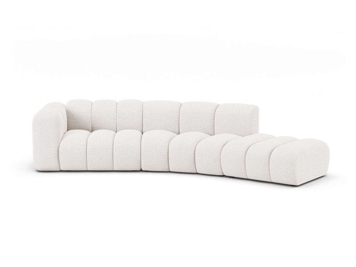 Lupine Modular Sofa, 5 Seats, 335x166 cm — White / Right