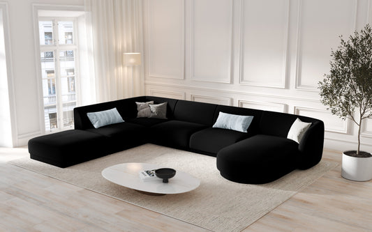 Miley Panoramic Corner Sofa, 6 Seats, 330x255 cm