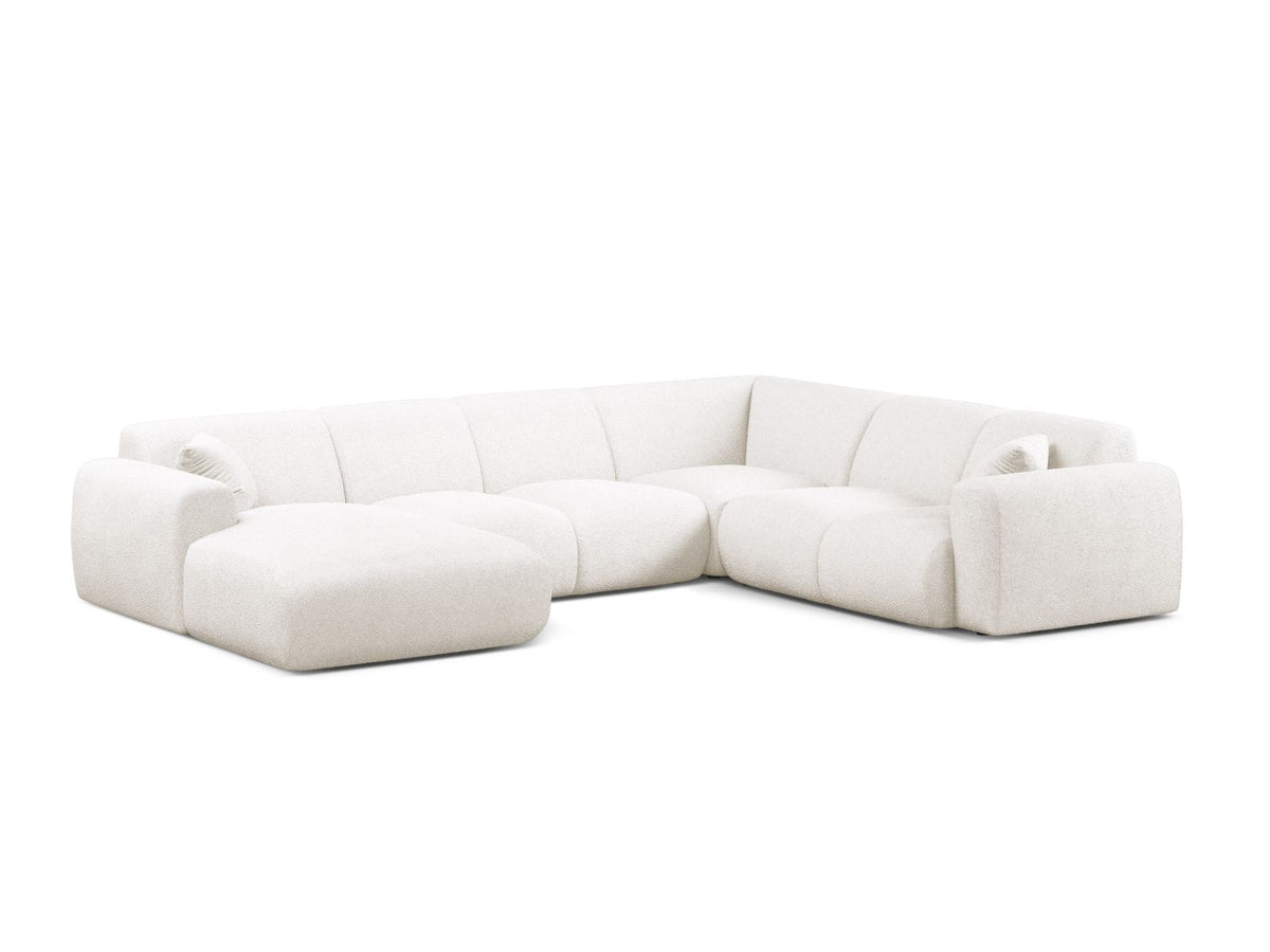 Molino Modular Panoramic Corner Sofa, 6 Seats, 326x252 cm — White / Right