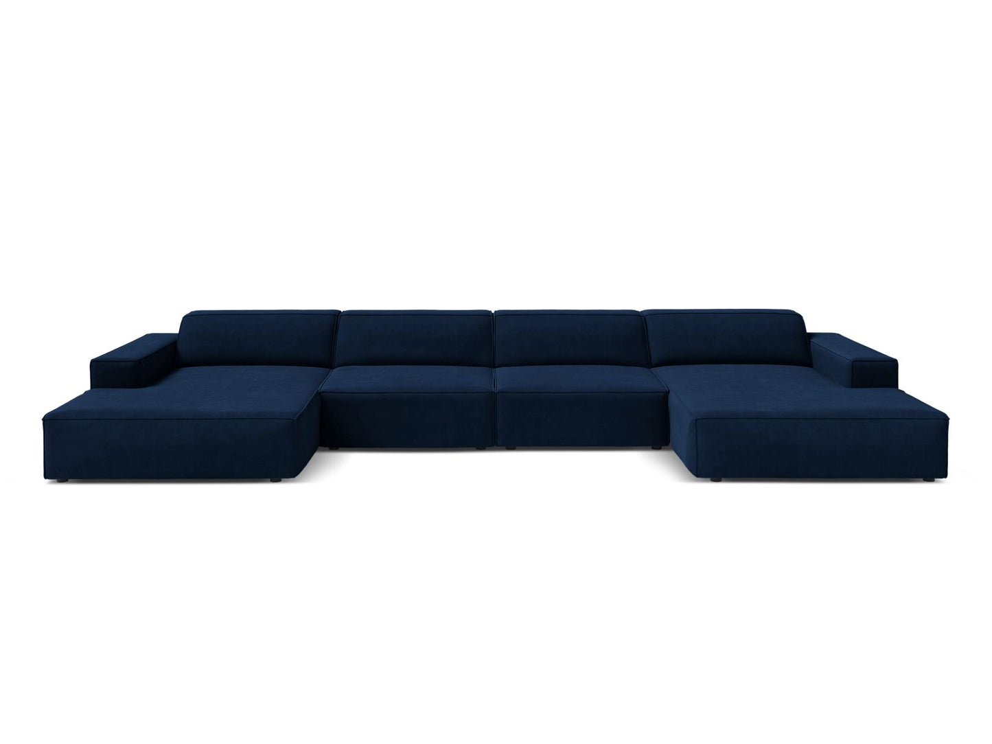 Jodie Panoramic Sofa, 6 Seats, 364x162 cm — Royal Blue