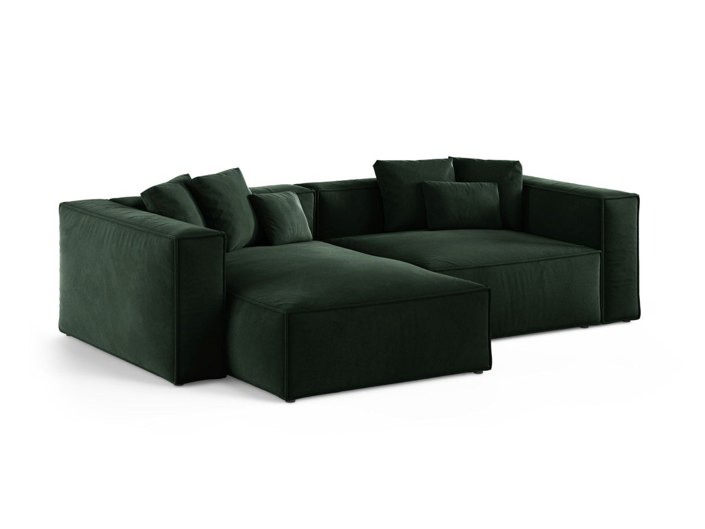 Aveiro Corner Sofa - Velvet - Velvet - Gallery image 8