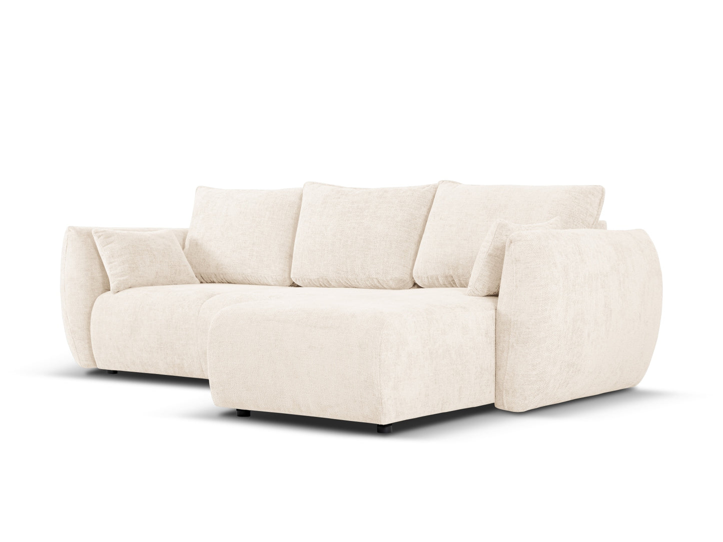Matera Corner Sofa With Bed Function And Box - Left/Right (4 Seats, 253x173x86) - Haga Chenille - Gallery image 8