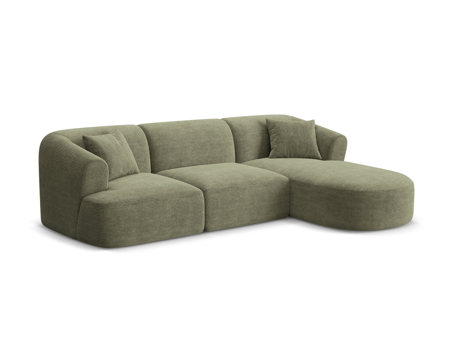 Campi Modular Corner Sofa (4 Seats, 256x156x70) - Corduroy - Gallery image 8