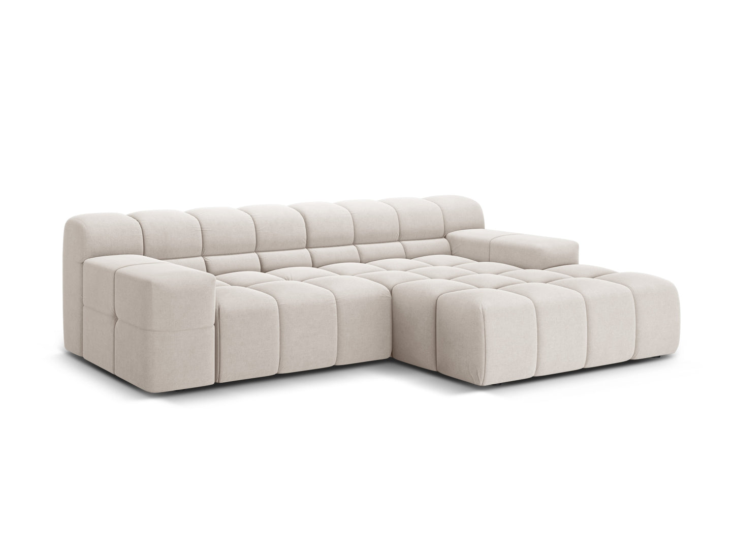 Hawaii Corner Sofa (2 Seats, 240x160x75) - Moly Structured Fabric - Gallery image 8