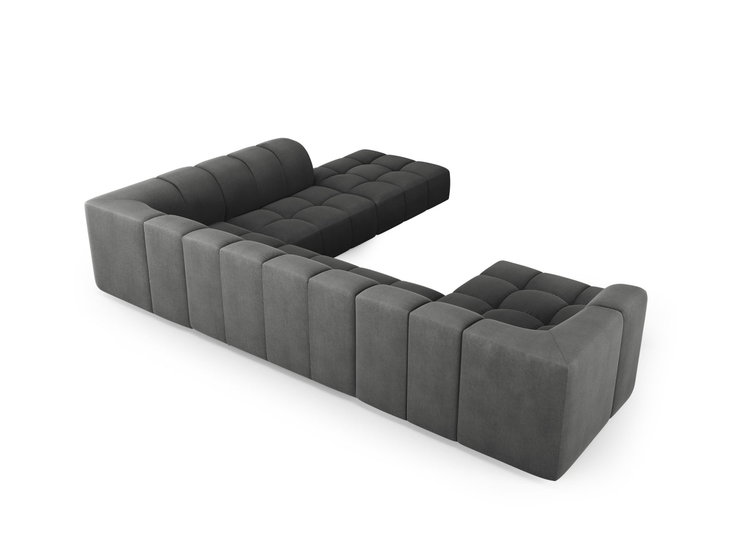 Moritz Panoramic Corner Sofa - Left/Right (7 Seats, 329x276x70) - Rebel Chenille - Gallery image 8