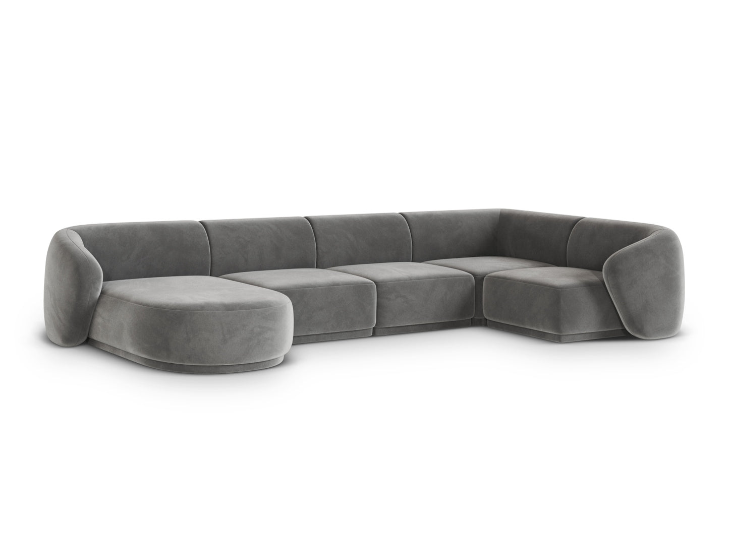 Gomera Panoramic Corner Sofa (6 Seats, 336x166x74) - Salvador Velvet - Gallery image 8
