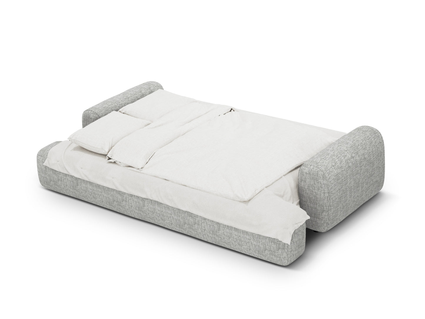 Calma Sofa With Bed Function And Box (4 Seats, 250x100x84) - Structured Fabric - Gallery image 8