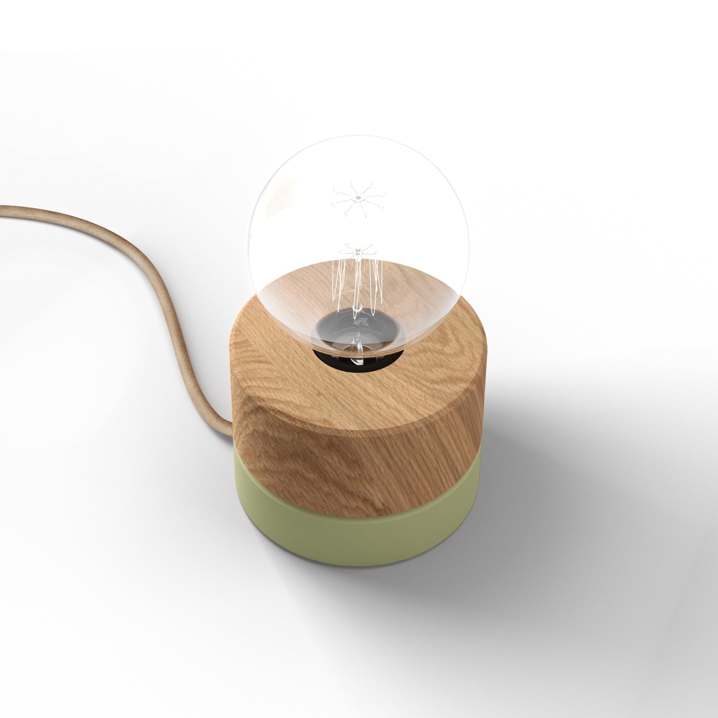 ALMUT 0239 Scandinavian Wood Table Lamp Swiss Pine