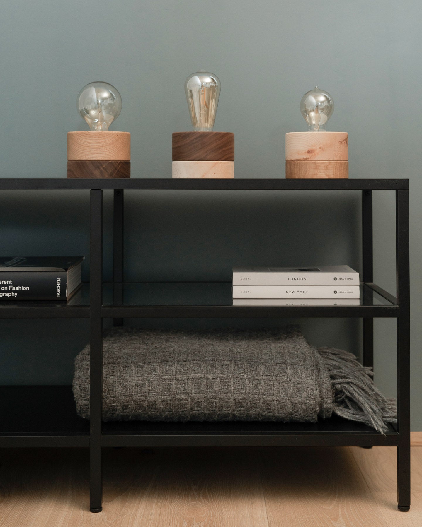 ALMUT 0239 Scandinavian Wood Table Lamp Swiss Pine