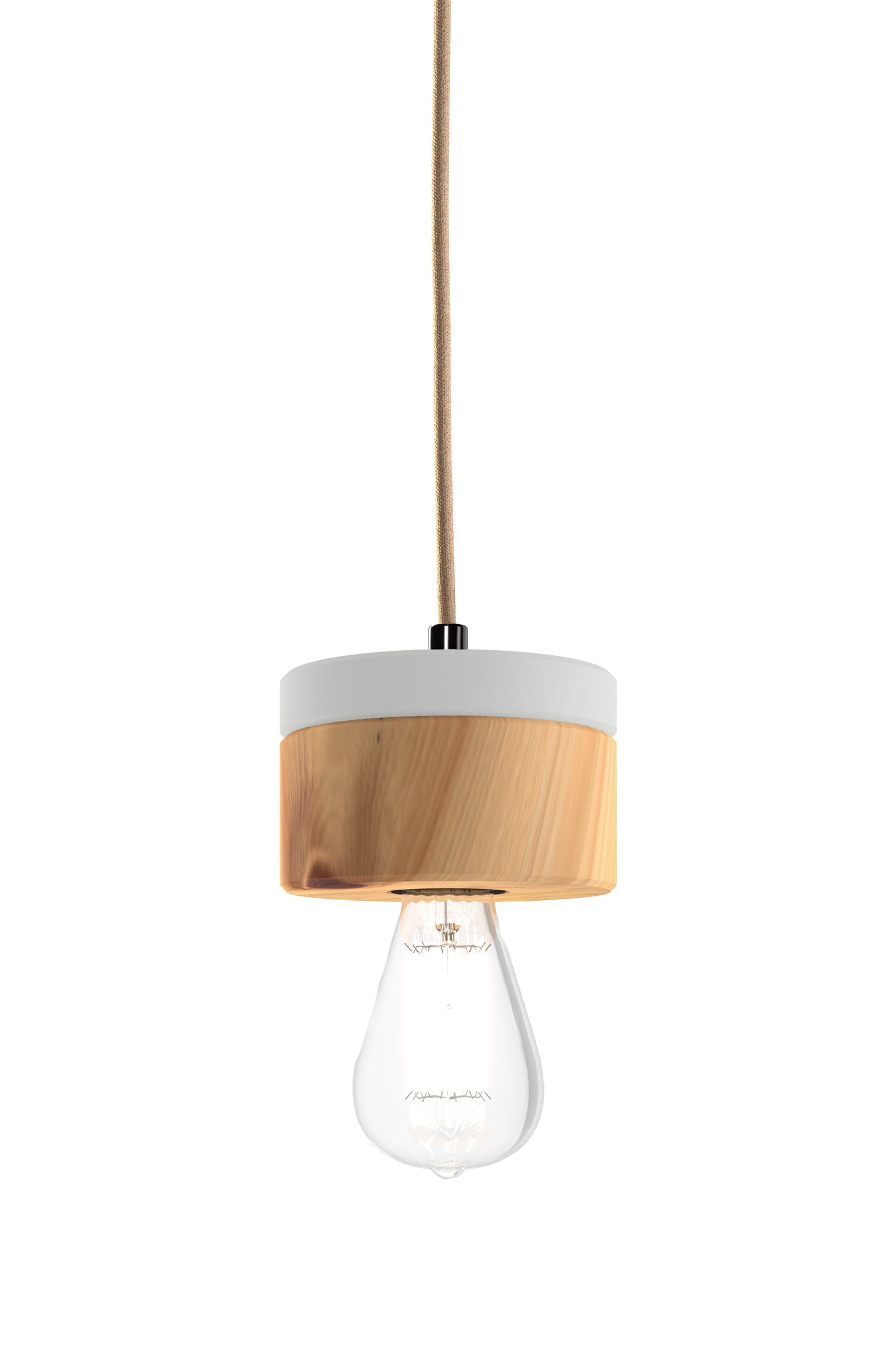 ALMUT 0239 Scandinavian Wood Pendant Light Pine