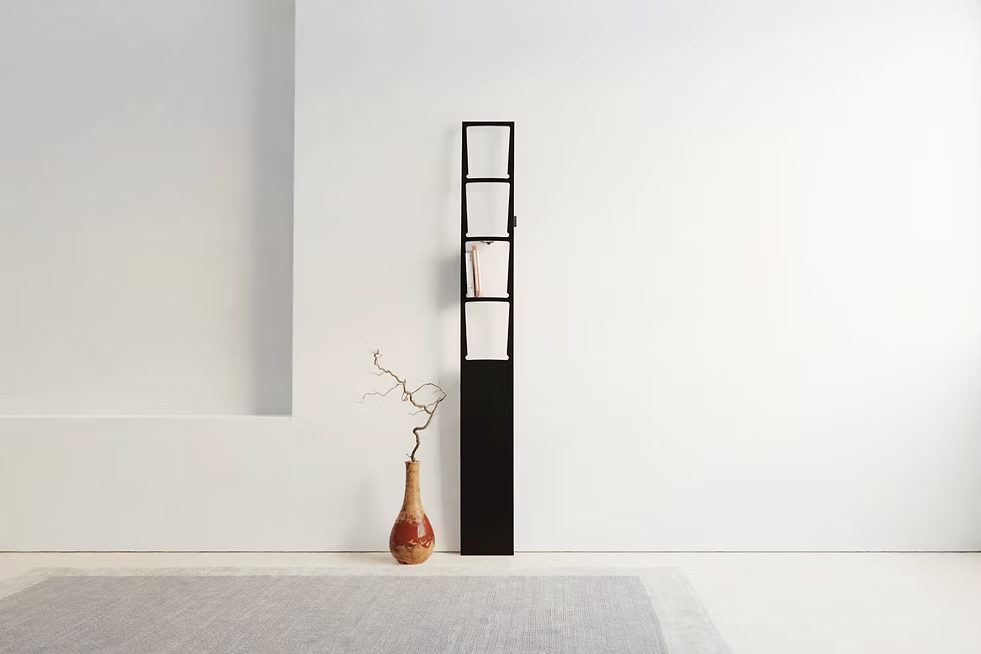 BREUER & BONO ADONIS AD-B Wall Bookshelf – Birch Black/White