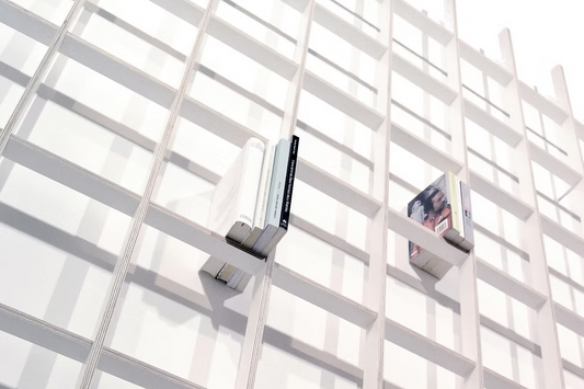 BREUER & BONO SCHLAGSITE SS-49-B/W Wall Bookshelf – Birch Black/White