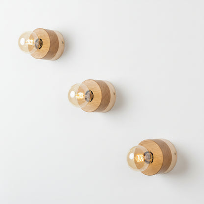 ALMUT 0239 Scandinavian Wood Wall Light Pine