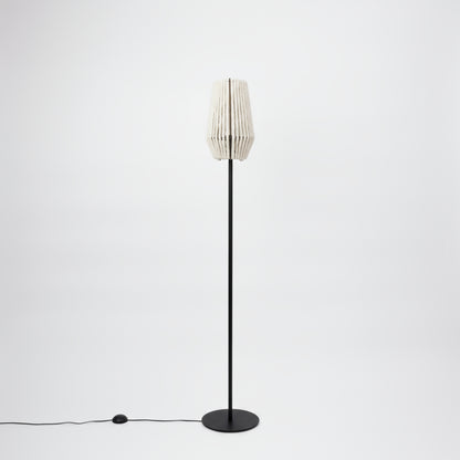 ALMUT 6020 Wool & Wood Floor Lamp — Cone