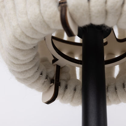 ALMUT 6020 Wool & Wood Floor Lamp — Cone