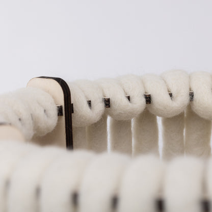 ALMUT 6020 Wool & Wood Floor Lamp — Cylinder