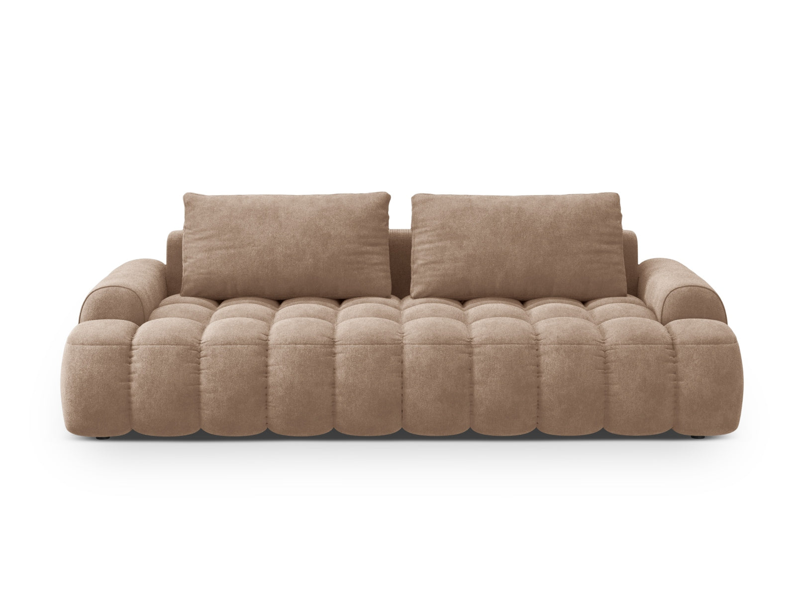Linz Sofa With Bed Function And Box, 4 Seats, 250x100 cm — Dark Beige
