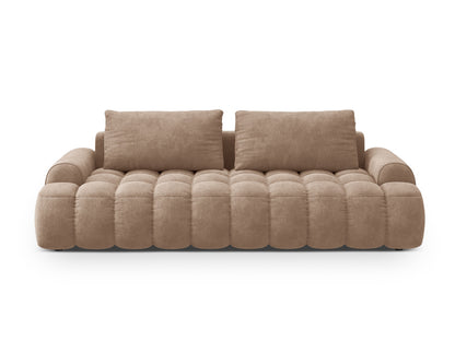 Linz Sofa With Bed Function And Box, 4 Seats, 250x100 cm — Dark Beige