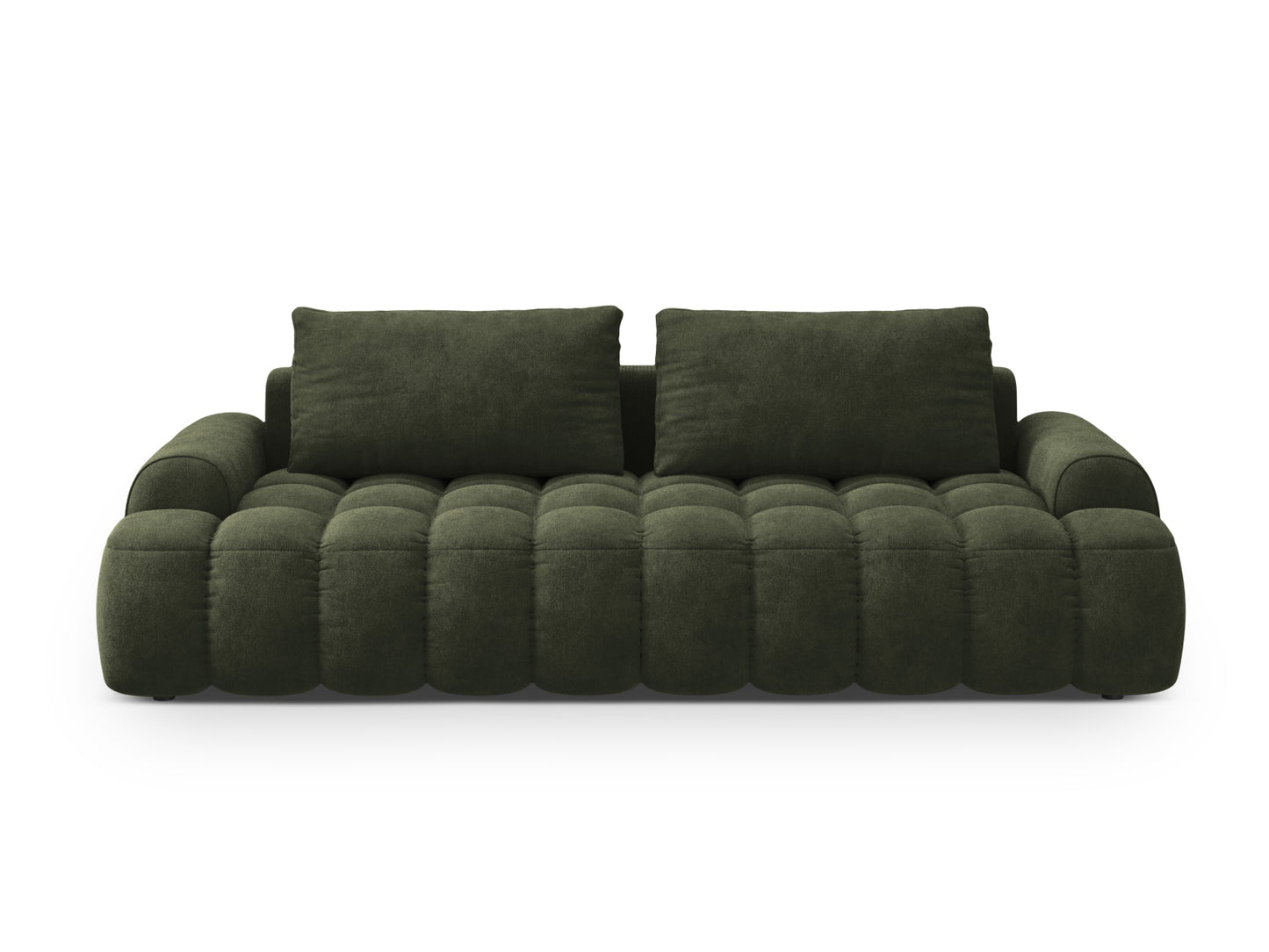 Linz Sofa With Bed Function And Box, 4 Seats, 250x100 cm — Green